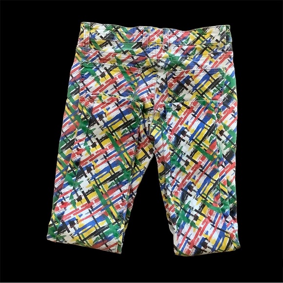 Multi Color Print Mid Rise/High Rise Skinny Jeans. - Picture 6 of 6